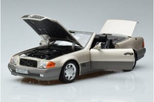 Mercedes 500 SL R129 Smoke Argintiu Norev 1:18 183719 Metal - imaginea 2 din 7