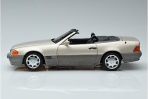 Mercedes 500 SL R129 Smoke Argintiu Norev 1:18 183719 Metal - imaginea 4 din 7