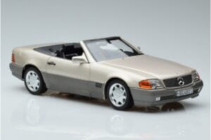 Mercedes 500 SL R129 Smoke Argintiu Norev 1:18 183719 Metal - imaginea 5 din 7
