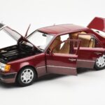 Mercedes 500E W124 Roșu Metallic Ediție Dealer Norev 1:18 B66040699 - image 2 of 8