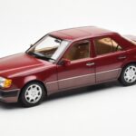 Mercedes 500E W124 Roșu Metallic Ediție Dealer Norev 1:18 B66040699