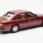 Mercedes 500E W124 Roșu Metallic Ediție Dealer Norev 1:18 B66040699 - image 3 of 8