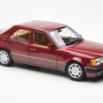 Mercedes 500E W124 Roșu Metallic Ediție Dealer Norev 1:18 B66040699 - image 6 of 8