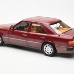 Mercedes 500E W124 Roșu Metallic Ediție Dealer Norev 1:18 B66040699 - image 7 of 8