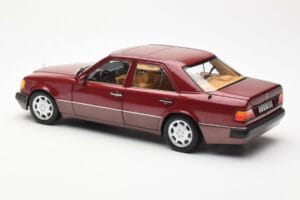 Mercedes 500E W124 Roșu Metallic Ediție Dealer Norev 1:18 B66040699 Metal - imaginea 7 din 8