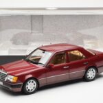 Mercedes 500E W124 Roșu Metallic Ediție Dealer Norev 1:18 B66040699 - image 8 of 8