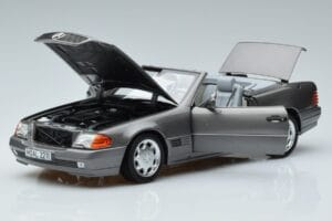 Mercedes 500 SL R129 Gri Metalizat Norev 1:18 183715 Metal - imaginea 2 din 7