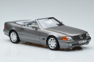 Mercedes 500 SL R129 Gri Metalizat Norev 1:18 183715 Metal - imaginea 5 din 7