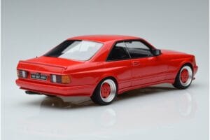 Mercedes 560 SEC W126 Widebody Roșu Otto 1:18 OT995 Rășină - imaginea 2 din 6
