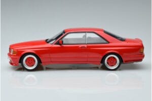 Mercedes 560 SEC W126 Widebody Roșu Otto 1:18 OT995 Rășină - imaginea 3 din 6