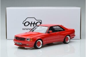 Mercedes 560 SEC W126 Widebody Roșu Otto 1:18 OT995 Rășină - imaginea 6 din 6