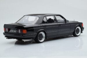 Mercedes 560 SEL AMG W126 Obsidian Negru Otto 1:18 OT297 Rășină - imaginea 2 din 6