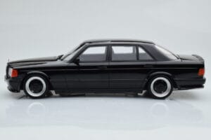 Mercedes 560 SEL AMG W126 Obsidian Negru Otto 1:18 OT297 Rășină - imaginea 3 din 6