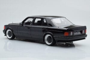 Mercedes 560 SEL AMG W126 Obsidian Negru Otto 1:18 OT297 Rășină - imaginea 5 din 6