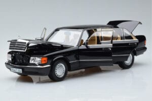 Mercedes 560 SEL W126 Negru Norev 1:18 183793 Metal - imaginea 2 din 7
