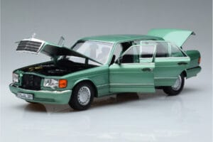 Mercedes 560 SEL W126 Verde Deschis Norev 1:18 183469 Metal - imaginea 2 din 7