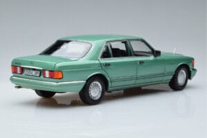 Mercedes 560 SEL W126 Verde Deschis Norev 1:18 183469 Metal - imaginea 3 din 7
