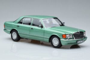 Mercedes 560 SEL W126 Verde Deschis Norev 1:18 183469 Metal - imaginea 5 din 7