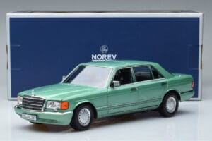 Mercedes 560 SEL W126 Verde Deschis Norev 1:18 183469 Metal - imaginea 7 din 7