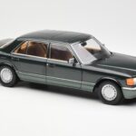 Mercedes 560 SEL W126 Night Verde Metalizat Dealer Edition Norev 1:18 B66040626 - image 6 of 8