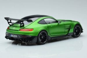 Mercedes AMG GT C190 Black Series Verde Hell Magno Ediție Limitată Norev 1:18 183903 Metal - imaginea 3 din 7