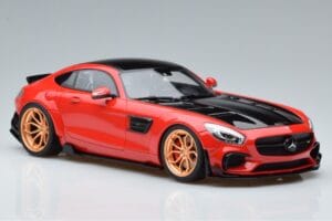 Mercedes AMG GT Prior Design C190 Roșu GT Spirit 1:18 ZM104 Rășină - imaginea 4 din 6