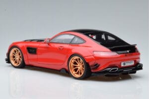 Mercedes AMG GT Prior Design C190 Roșu GT Spirit 1:18 ZM104 Rășină - imaginea 5 din 6