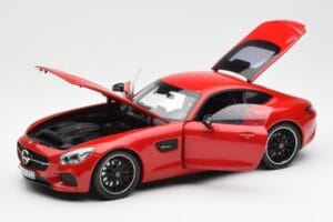 Mercedes AMG GT C190 Roșu Norev 1:18 183496 Metal - imaginea 2 din 8