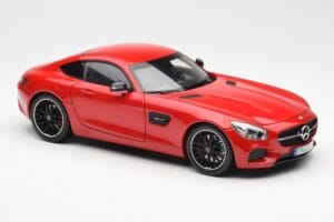 Mercedes AMG GT C190 Roșu Norev 1:18 183496 Metal - imaginea 6 din 8