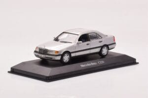 Mercedes C-Class W202 C220 Argintiu Minichamps 1:43 B66005705-M1 Metal - imaginea 2 din 4
