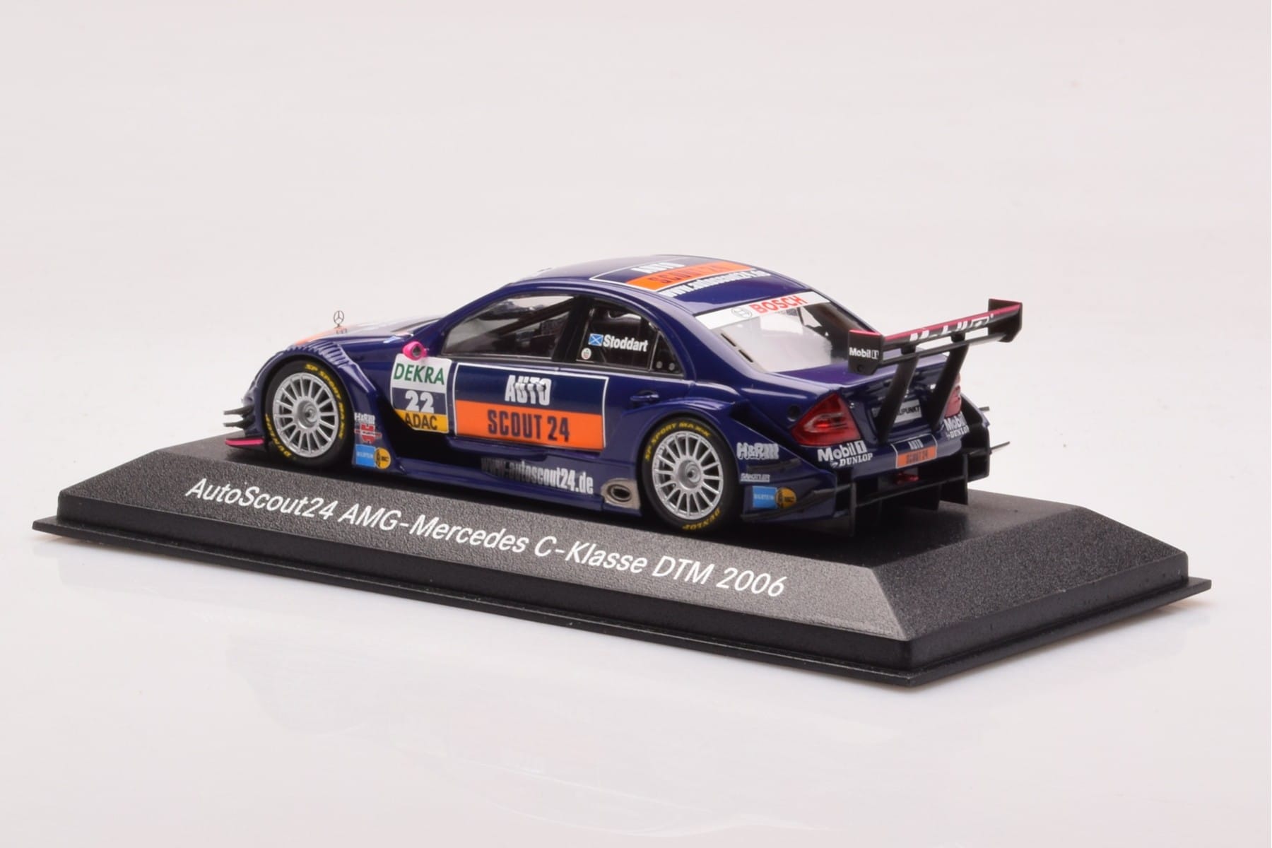 Mercedes C-Class #22 S. Stoddart AutoScout24 DTM 2006 Minichamps 1:43 B66962255 Metal - imaginea 3 din 4