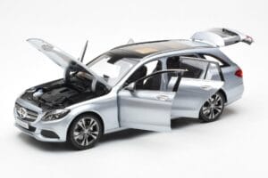 Mercedes C-Class W205 T-Model Argintiu Asia Exclusive Norev 1:18 183865 Metal - imaginea 2 din 8