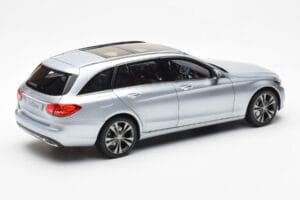 Mercedes C-Class W205 T-Model Argintiu Asia Exclusive Norev 1:18 183865 Metal - imaginea 3 din 8