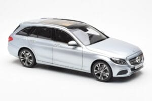 Mercedes C-Class W205 T-Model Argintiu Asia Exclusive Norev 1:18 183865 Metal - imaginea 6 din 8