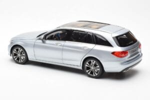 Mercedes C-Class W205 T-Model Argintiu Asia Exclusive Norev 1:18 183865 Metal - imaginea 7 din 8