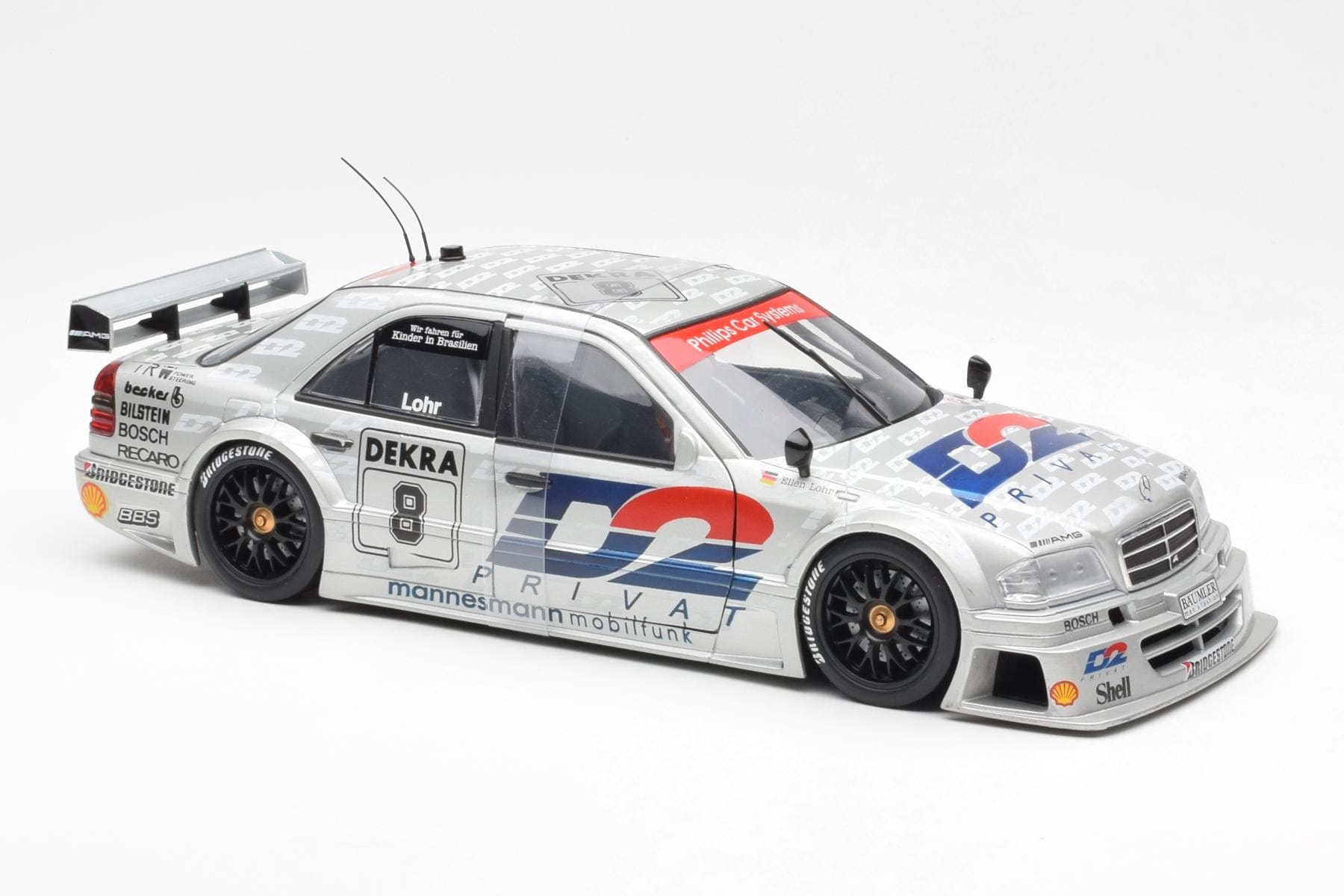 Mercedes C-Class W202 #8 E. Lohr DTM 1994 UT Models 1:18 180943308 Metal - imaginea 4 din 6