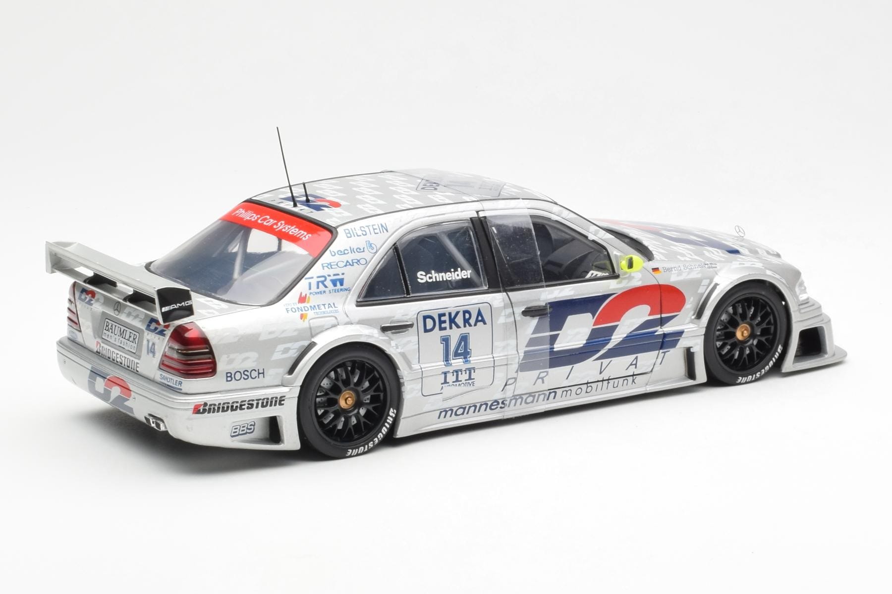 Mercedes C-Class W202 #14 Team AMG B. Schneider DTM 1995 UT Models 1:18 180953314 Metal - imaginea 2 din 6