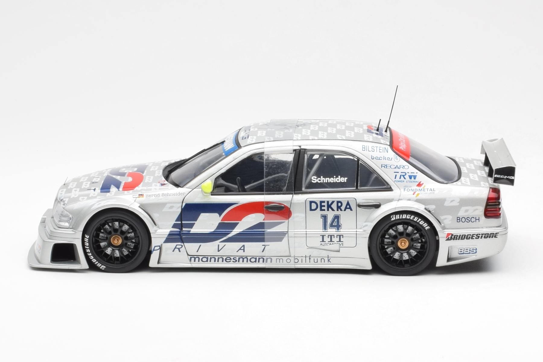 Mercedes C-Class W202 #14 Team AMG B. Schneider DTM 1995 UT Models 1:18 180953314 Metal - imaginea 3 din 6
