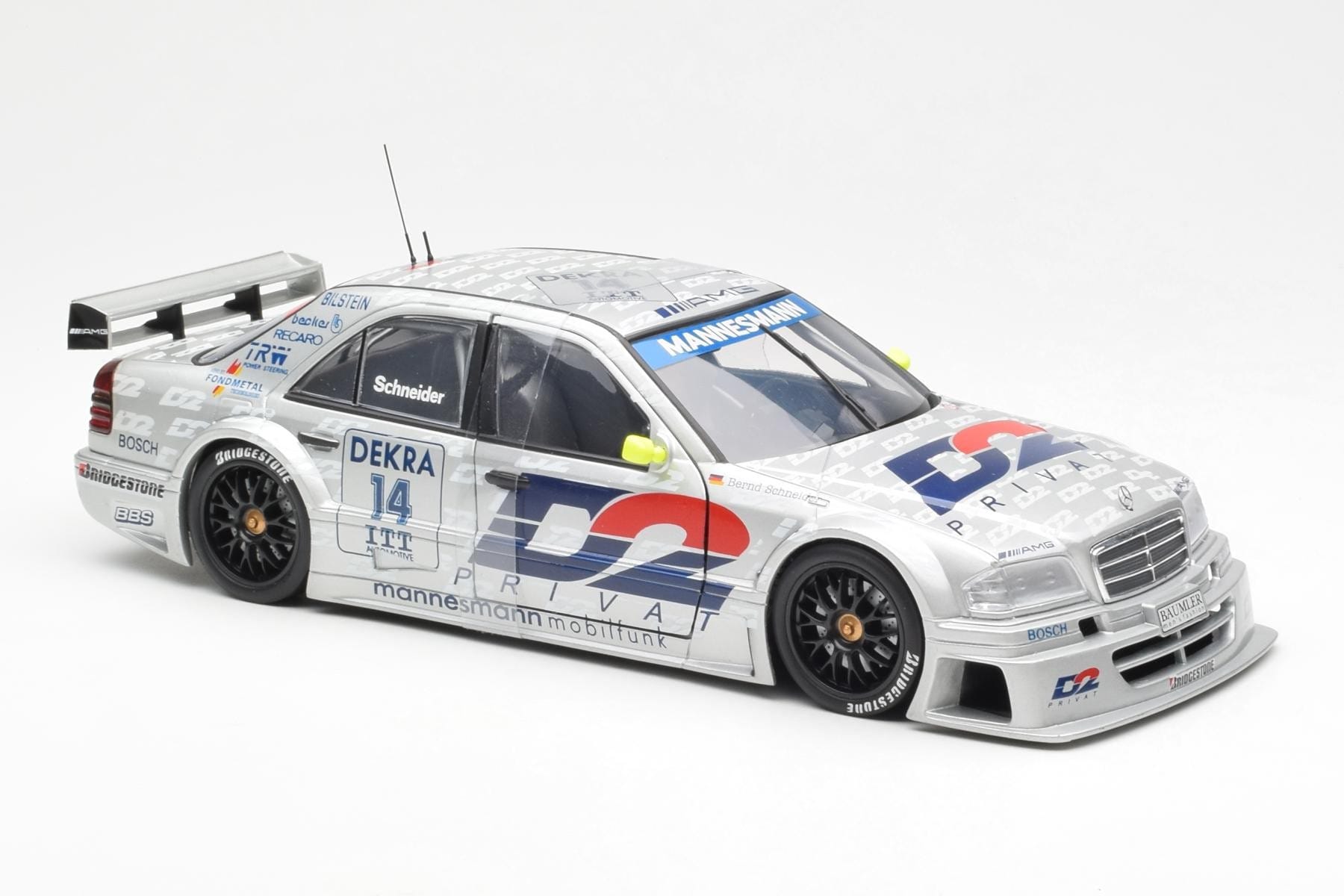 Mercedes C-Class W202 #14 Team AMG B. Schneider DTM 1995 UT Models 1:18 180953314 Metal - imaginea 4 din 6