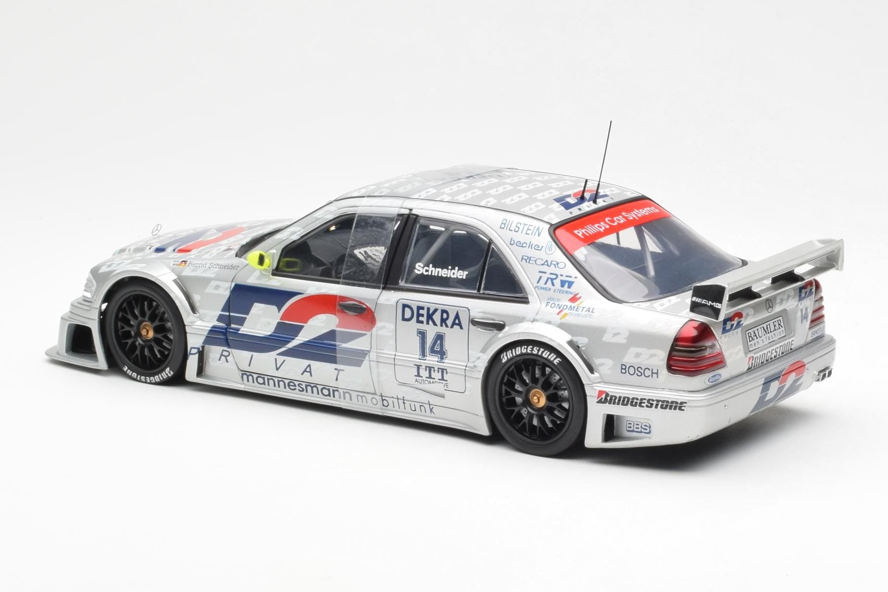 Mercedes C-Class W202 #14 Team AMG B. Schneider DTM 1995 UT Models 1:18 180953314 Metal - imaginea 5 din 6