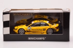 Mercedes C-Class W204 DTM Deutsche Post AMG Mercedes #17 D. Coulthard DTM 2010 Minichamps 1:43 400103817 Metal - imaginea 4 din 4