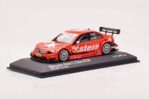 Mercedes C-Class W204 DTM Stern AMG Mercedes #17 M. Lauda DTM 2009 Minichamps 1:43 400093817 Metal - imaginea 2 din 4