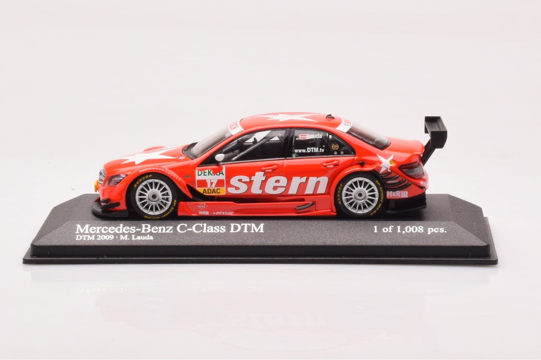 Mercedes C-Class W204 DTM Stern AMG Mercedes #17 M. Lauda DTM 2009 Minichamps 1:43 400093817 Metal