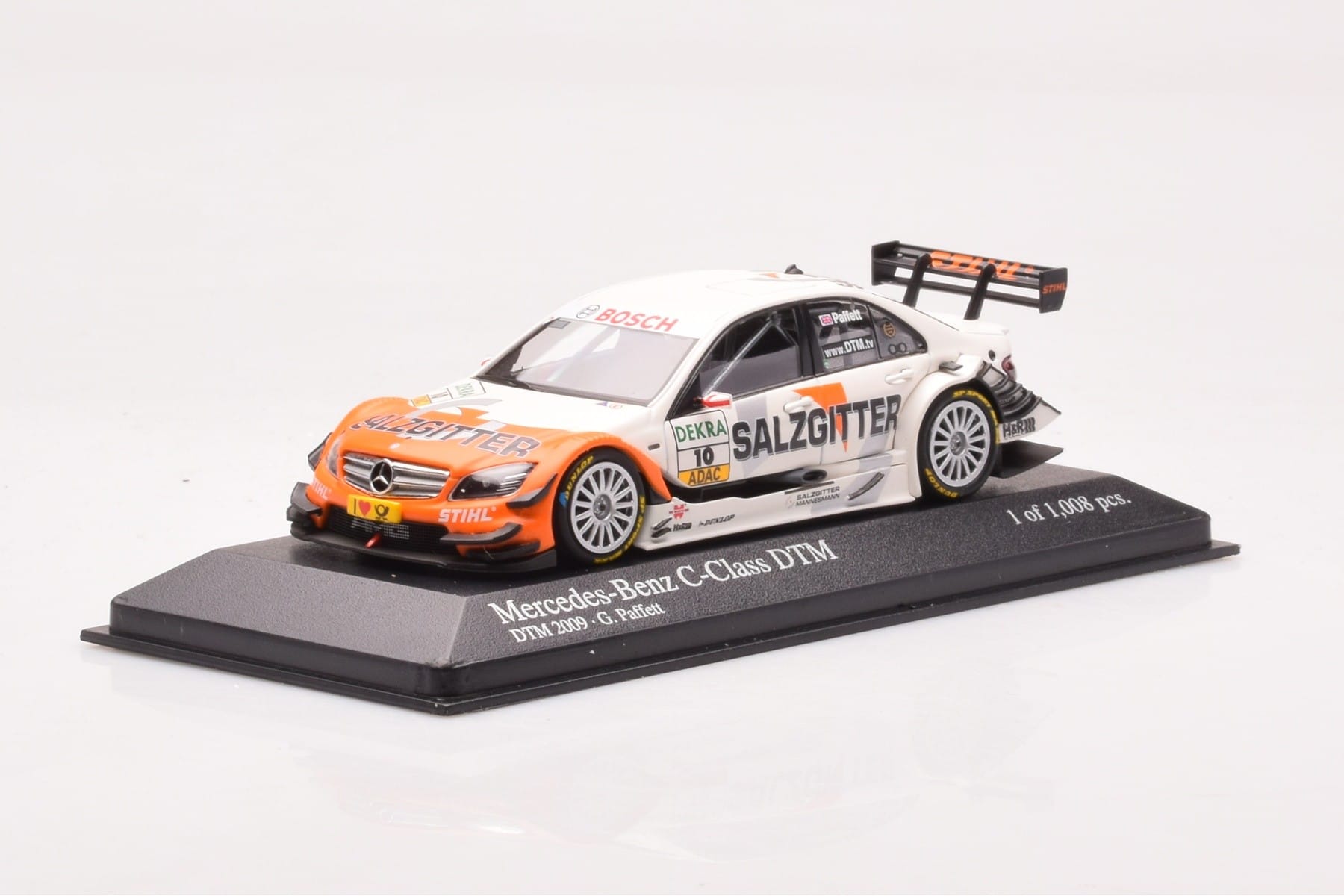 Mercedes C-Class W204 DTM Team AMG Mercedes #10 G. Paffett DTM 2009 Minichamps 1:43 400093910 Metal - imaginea 2 din 4