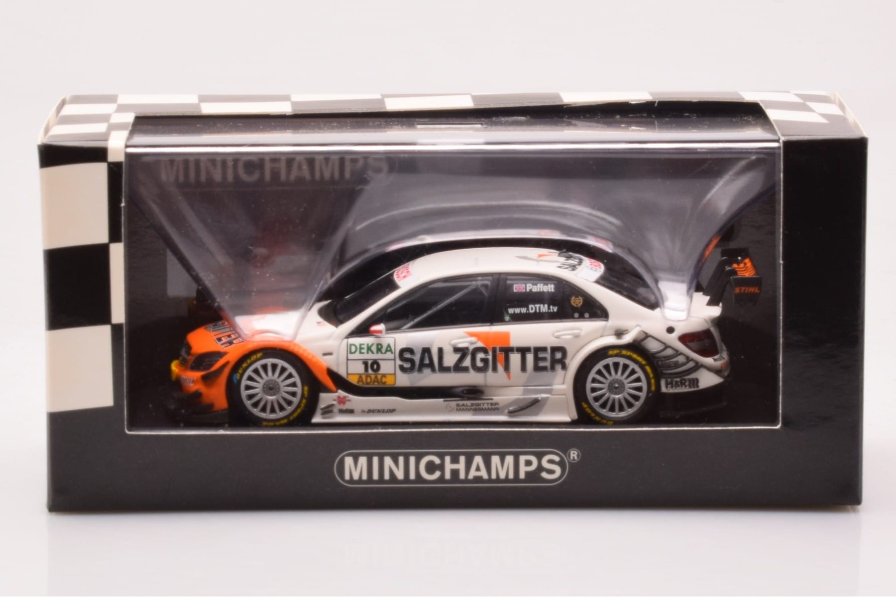 Mercedes C-Class W204 DTM Team AMG Mercedes #10 G. Paffett DTM 2009 Minichamps 1:43 400093910 Metal - imaginea 4 din 4