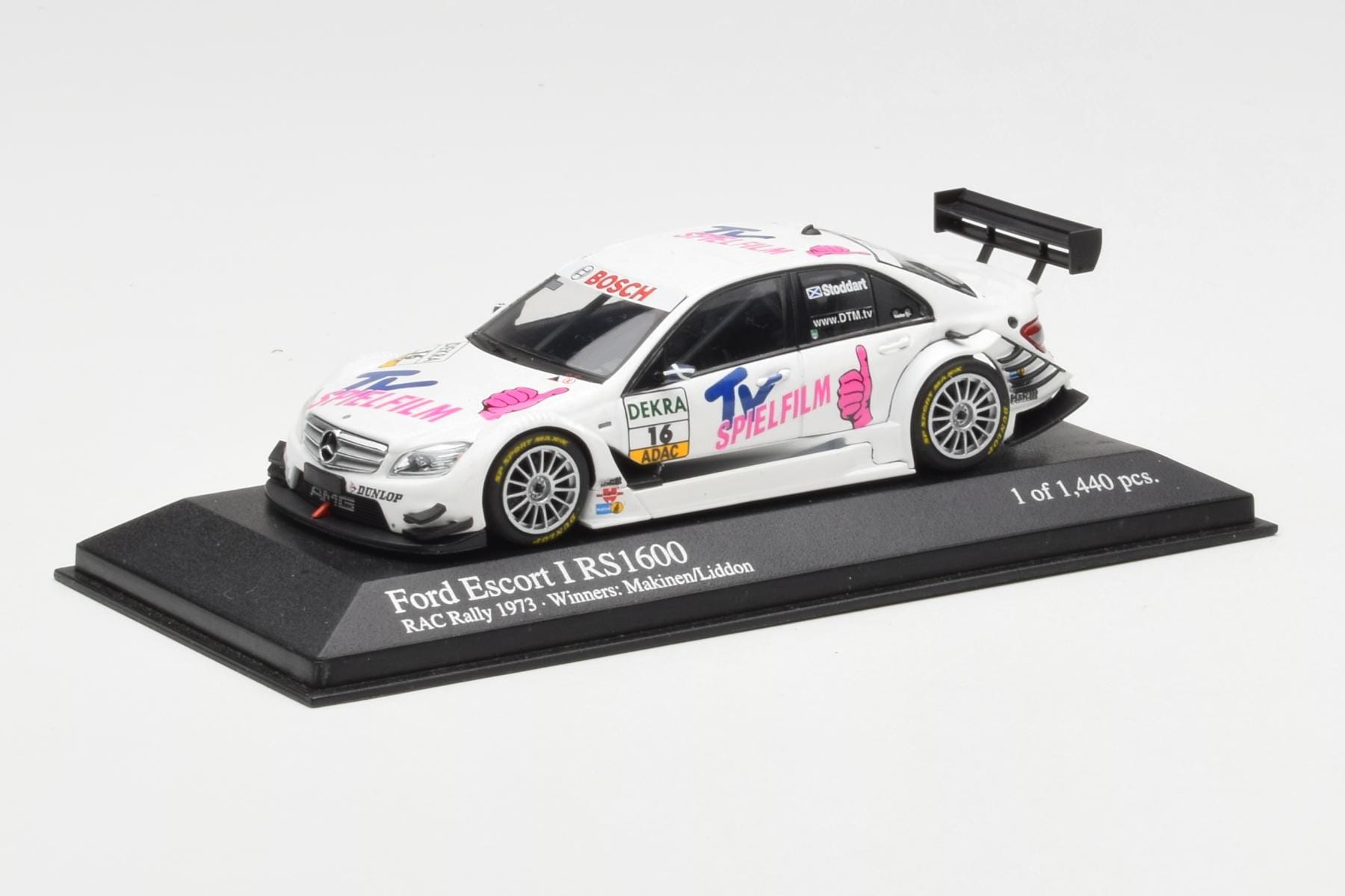 Mercedes C-Class W204 DTM Team AMG Mercedes #16 Stoddart DTM 2008 Minichamps 1:43 400083716 Metal - imaginea 2 din 4