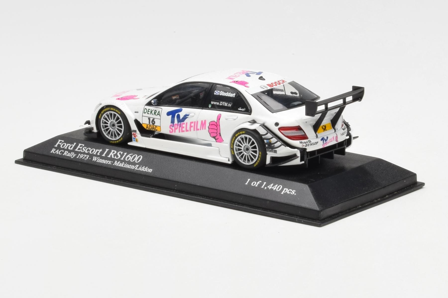 Mercedes C-Class W204 DTM Team AMG Mercedes #16 Stoddart DTM 2008 Minichamps 1:43 400083716 Metal - imaginea 3 din 4