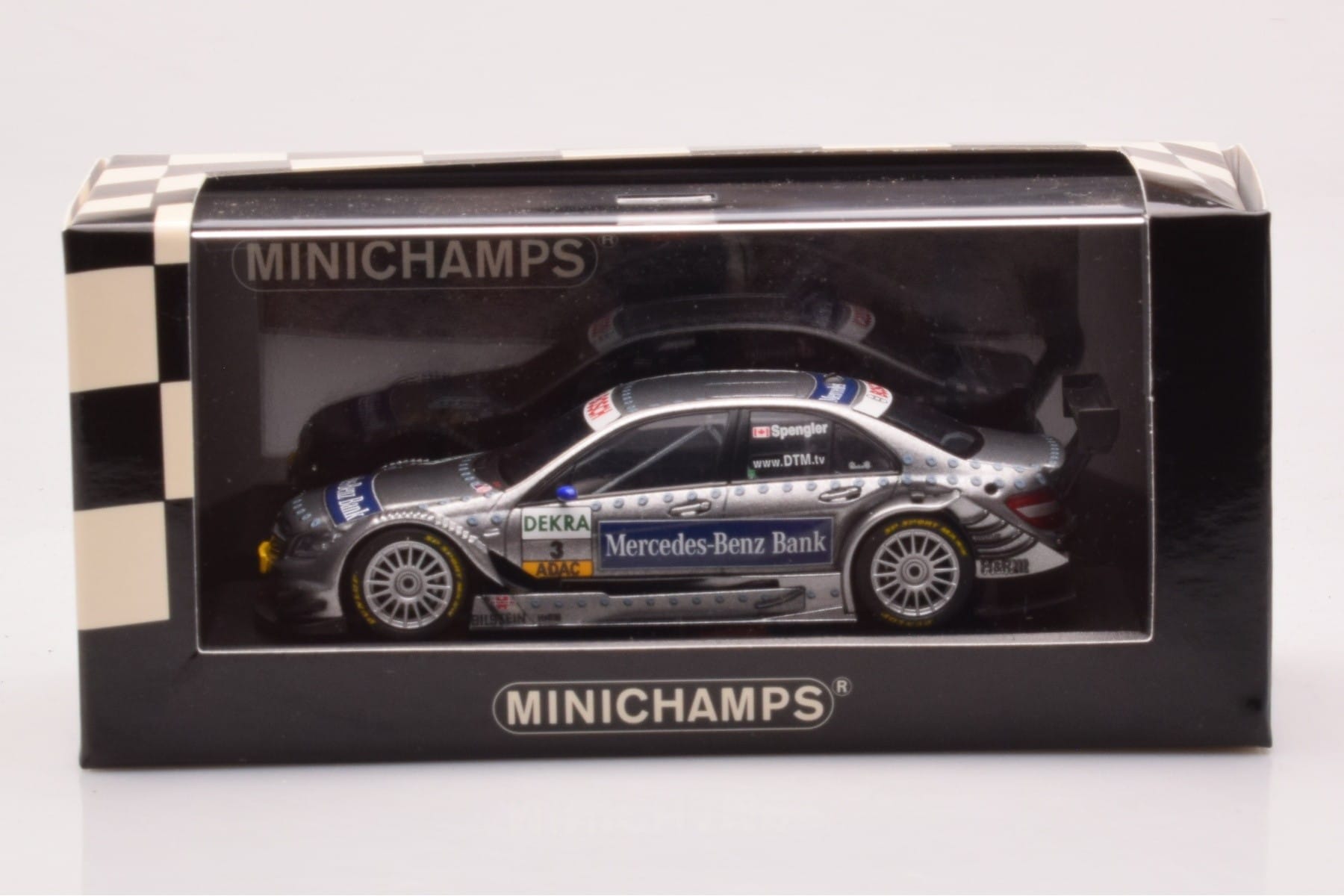 Mercedes C-Class W204 DTM Team AMG Mercedes #3 B. Spengler DTM 2008 Minichamps 1:43 400083803 Metal - imaginea 4 din 4