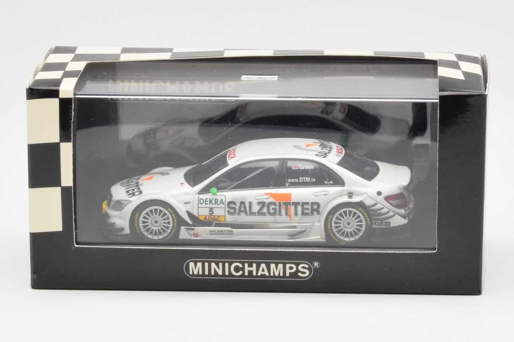 Mercedes C-Class W204 DTM Team AMG Mercedes #5 J. Green DTM 2008 Minichamps 1:43 400083805 Metal - imaginea 4 din 4