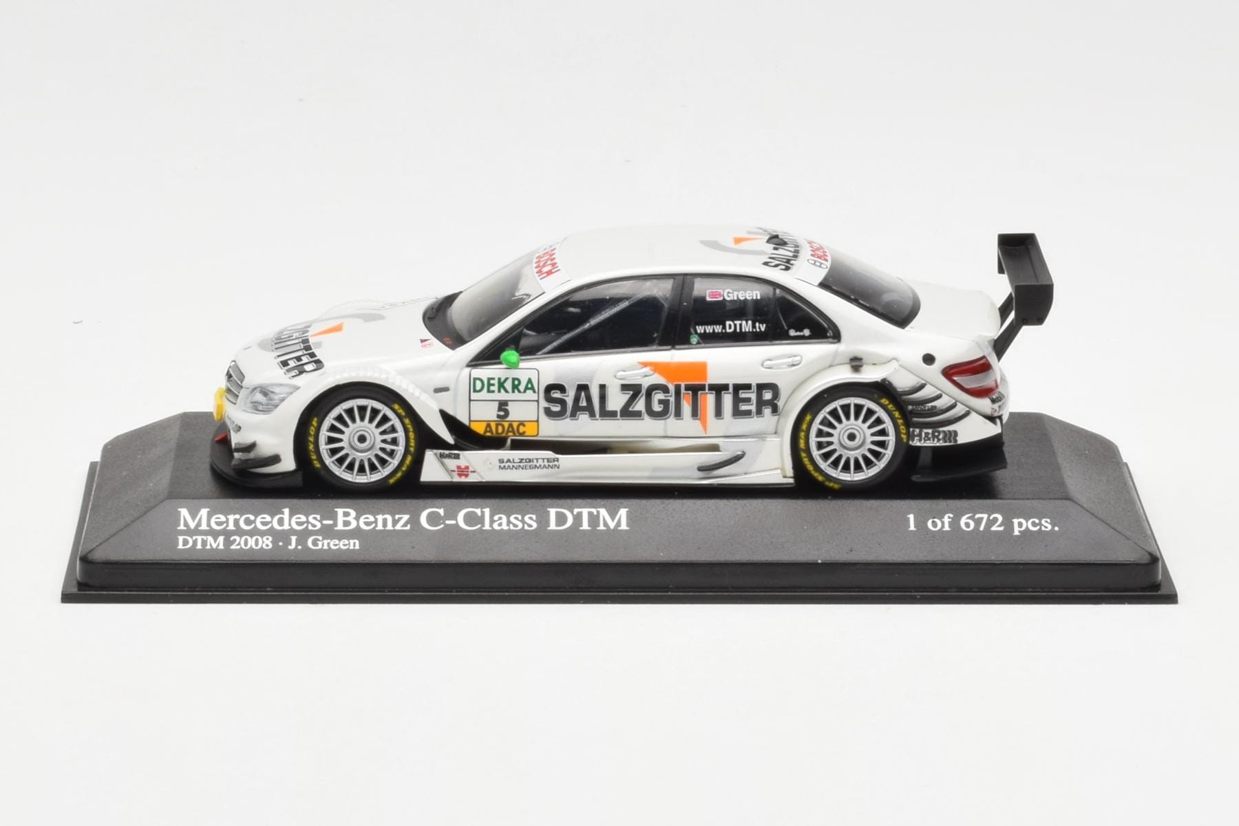 Mercedes C-Class W204 DTM Team AMG Mercedes #5 J. Green DTM 2008 Minichamps 1:43 400083805 Metal